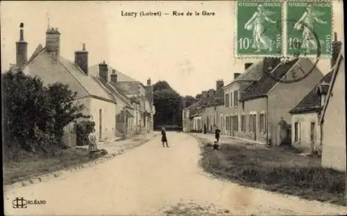 Ak Orléans Loiret,  mit Straßenszene, Häusern, Menschen, hund,  Ansicht