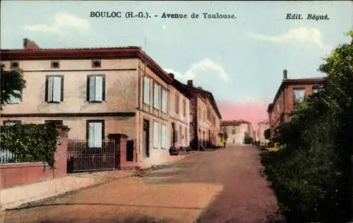 Ak Bouloc Haute Garonne, Avenue de Toulouse