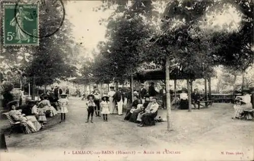 Ak Lamalou les Bains Hérault, Allee de l'Usclade
