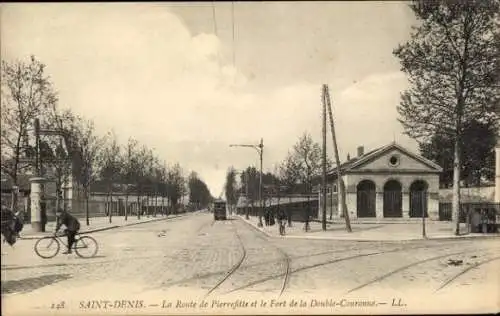 CPA Île Saint-Denis Seine Saint-Denis, La Route de Pierrefitte et le Fort de la Double-Couronne