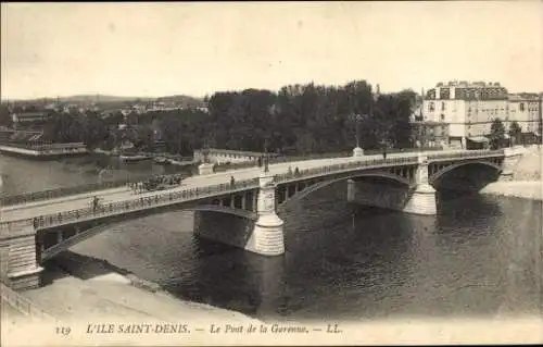 Ak L'Ile Saint Denis Seine Saint Denis, Le Pont de la Garenne