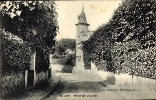 Ak Gagny Seine Saint Denis, Allee de Gagny