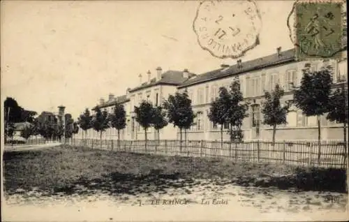 Ak Le Raincy Seine Saint Denis, Schule, Bäume, Gebäudefront,  , Schwarz-Weiß