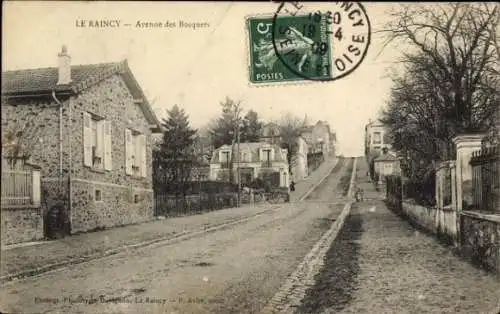 Ak Le Raincy Seine Saint Denis, Avenue des Bosquets, Straßenansicht, Häuser, Bäume