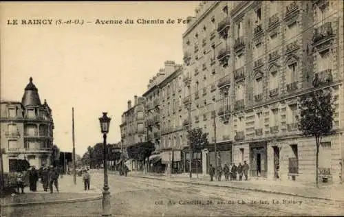 Ak Le Raincy Seine Saint Denis, Avenue du Chemin de Fer