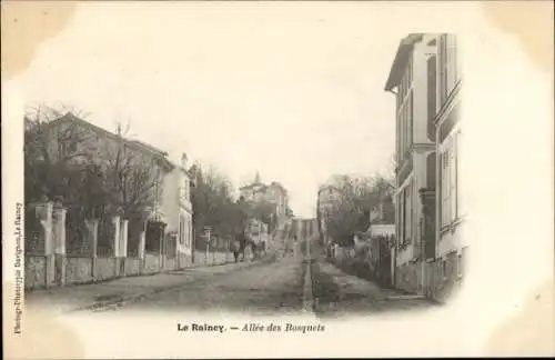 Ak Le Raincy Seine Saint Denis, Allée des Bosquets