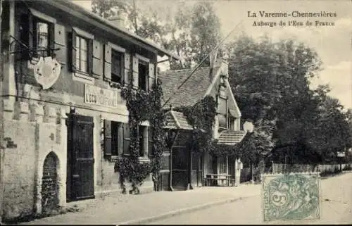 Ak La Varenne Chennevières Saint-Maur-des-Fossés Val de Marne,  Auberge de l'Ecu de France