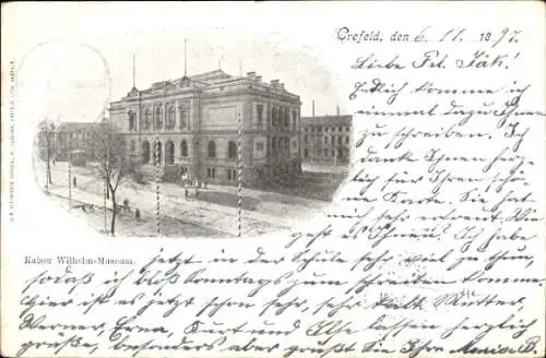 Ak Krefeld am Niederrhein, Kaiser Wilhelm Museum