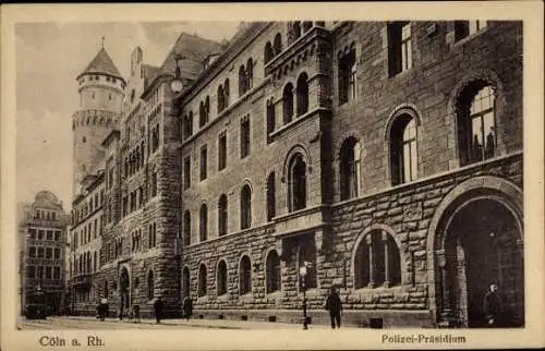 Ak Köln am Rhein, Polizei-Präsidium,  Architektur, Straßenansicht, Cöln