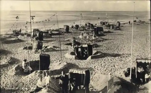 Ak Ostseebad Laboe, Strandleben