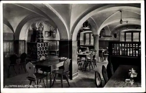 Ak Ettal Oberbayern, Kloster-Bräustübl