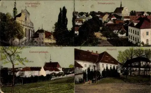 Ak Panschwitz Kuckau Oberlausitz, Kloster St. Marienstern, Gesamtansicht, Propstei, Conventhaus