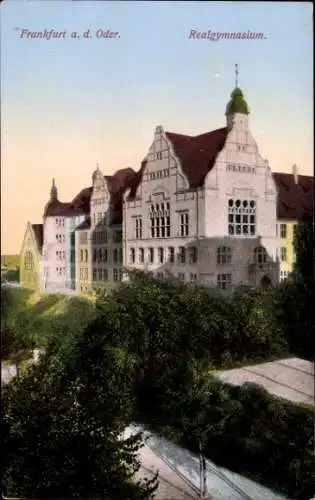 Ak Frankfurt Oder, Blick zum Realgymnasium