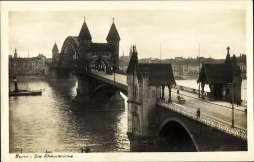 Ak Bonn am Rhein, Rheinbrücke