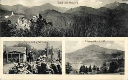 Ak Königswinter am Rhein, Oelberg, Gruß vom  Restauration W. Dahm, Oelberg 464 m ü. d. M.