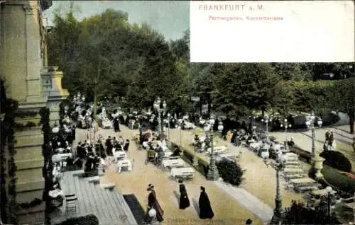 Ak Frankfurt am Main, Palmengarten, Konzertterrasse