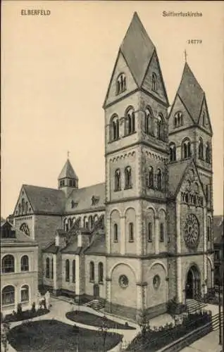 Ak Elberfeld Wuppertal, Suitbertuskirche,  Architektur,  aus 1905