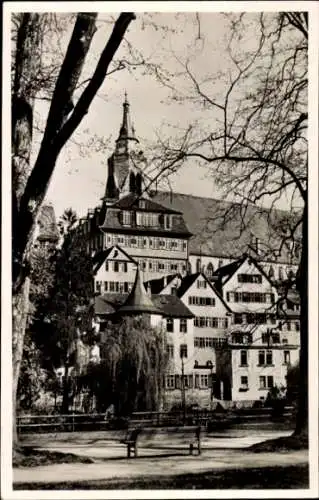 Ak Tübingen am Neckar, Historisches Gebäude, Kirche, Platanenallee