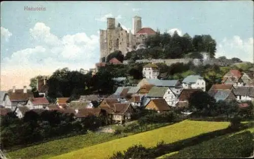 Ak Rimbach Bornhagen im Eichsfeld, Burg Hanstein