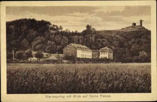 Ak Mariaspring Eddigehausen Bovenden Niedersachsen, Ruine Plesse