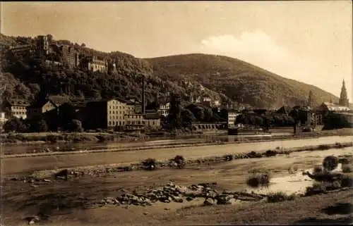 Ak Heidelberg am Neckar, Schloss und Stadt von der Ziegelhäuser Landstraße gesehen