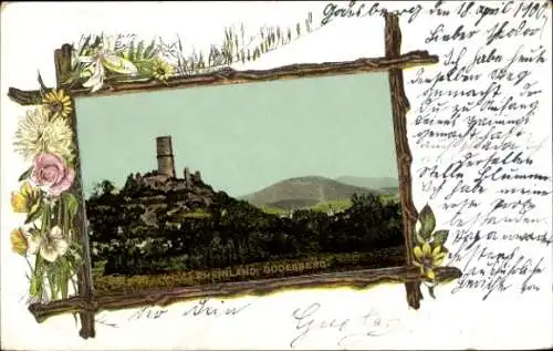 Passepartout Ak Bad Godesberg Bonn am Rhein, Godesburg