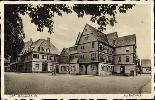 Ak Bad Nassau an der Lahn, Rathaus