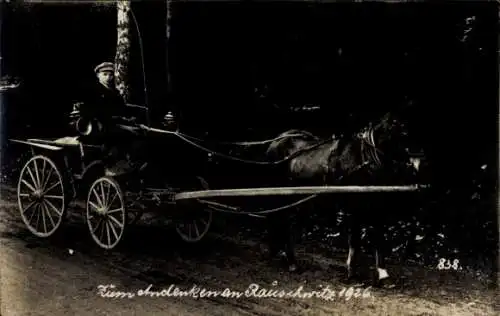 Foto Ak Kutsche, Pferd, Bauer, 1926