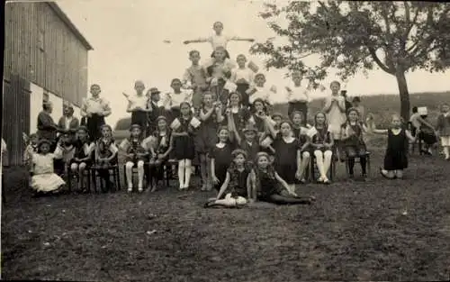 Foto Ak Schönbrunn Bischofswerda in Sachsen, Schul- und Sportfest