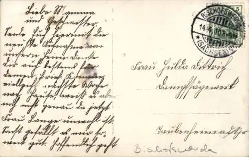 Foto Ak Bischofswerda in Sachsen, Villa