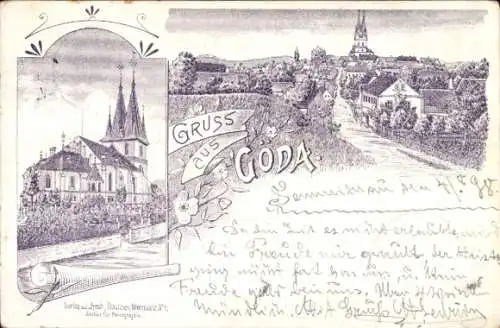 Litho Göda in der Oberlausitz, Gesamtansicht