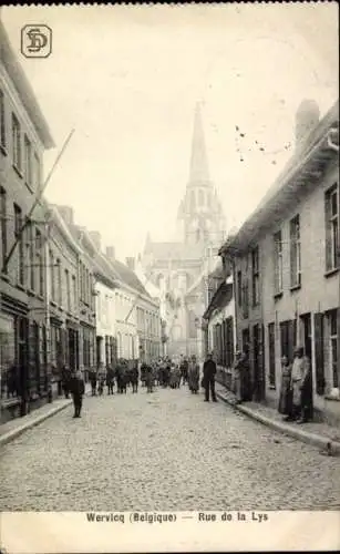 CPA Wervik Wervicq Flandre Occidentale, Rue de la Lys