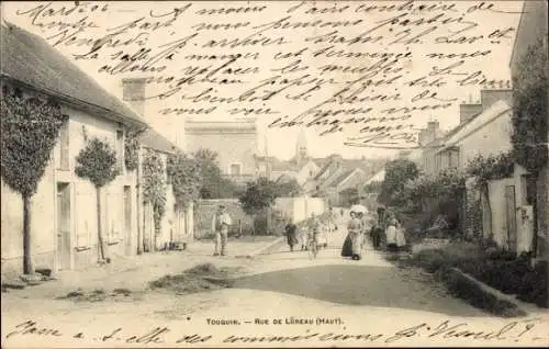 Ak Touquin Seine et Marne, Rue de Lureau (Haut)