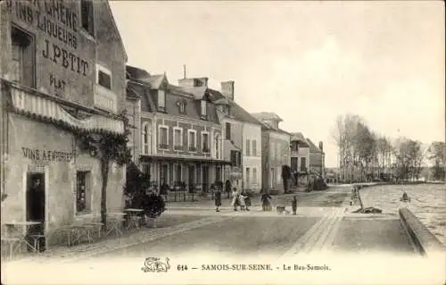 Ak Samois sur Seine Seine et Marne, Le Bas-Samois