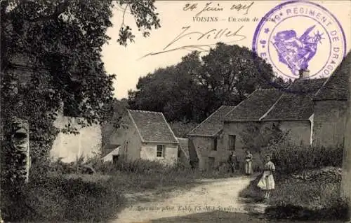 Ak Voisins le Bretonneux Yvelines, Teilansicht, Gebäude