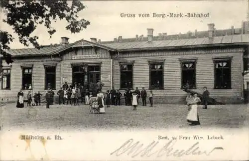 Ak Köln Mülheim am Rhein, Berg.-Mark-Bahnhof