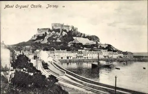 Ak Jersey Kanalinseln, Mont Orgueil Castle