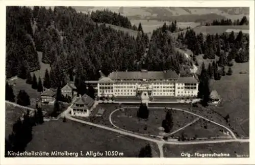 Ak Mittelberg im Allgäu, Fliegeraufnahme, Kinderheilstätte