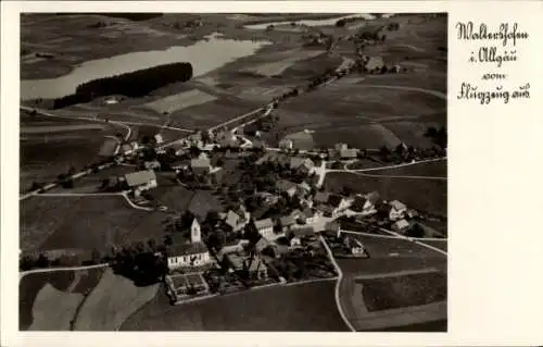 Ak Waltershofen in der Gemeinde Kißlegg, Fliegeraufnahme