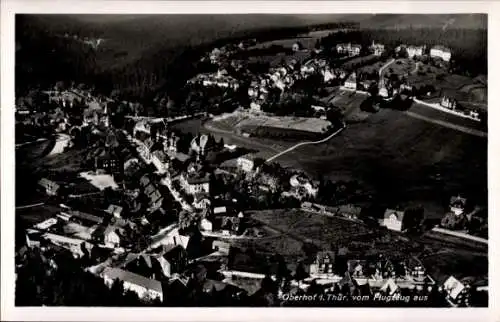 Ak Oberhof im Thüringer Wald, Fliegeraufnahme