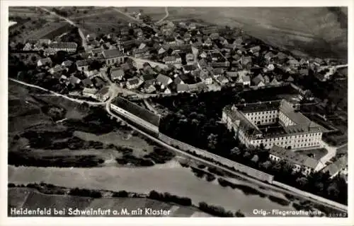 Ak Heidenfeld Röthlein in Unterfranken Bayern, Luftaufnahme