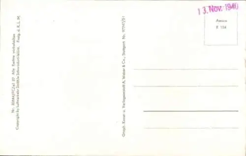 Ak Aulendorf in Württemberg, Luftaufnahme von  Stadtansicht, Häuser, Felder