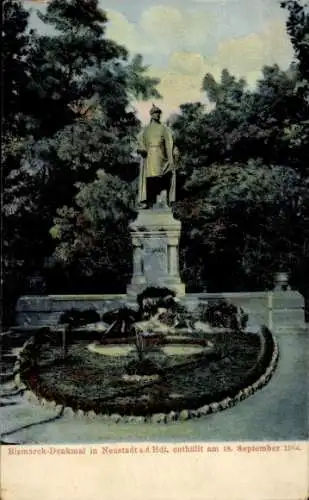 Ak Neustadt an der Haardt Neustadt an der Weinstraße, Bismarck-Denkmal