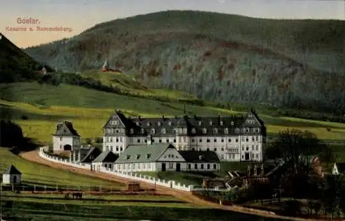 Ak Goslar in Niedersachsen, Blick auf die Kaserne am Rammelsberg 