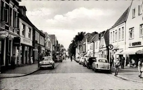 Ak Aurich in Ostfriesland, Norderstraße, Geschäfte, Autos