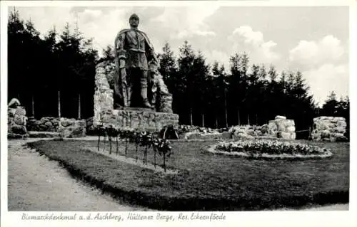Ak Ascheffel im Kreis Eckernförde, Bismarckdenkmal auf dem Aschberg, Hüttener Berge
