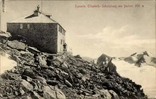 Ak Südtirol, Kaiserin Elisabeth Schutzhaus am Becher