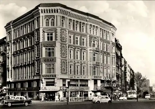 Ak Hamburg Mitte Altstadt, Hotel Graf Moltke, Steindamm 1
