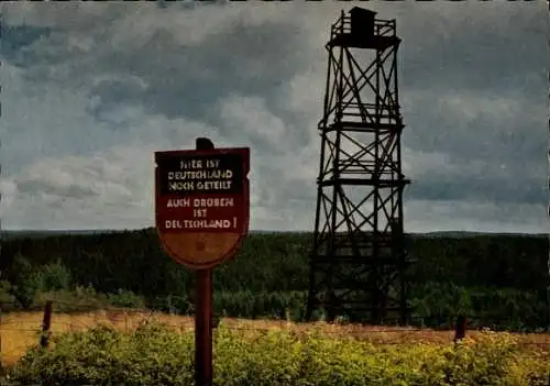 Ak Zonengrenze im Harz, Hier ist Deutschland noch geteilt, Auch drüben ist Deutschland