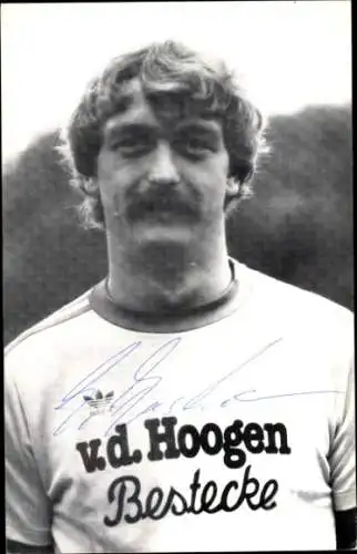 Autogrammkarte Fußballer Ulrich Buschmann, SG Union Solingen, Autogramm
